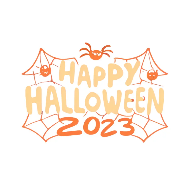 Happy Halloween 2023 with Spider and Web