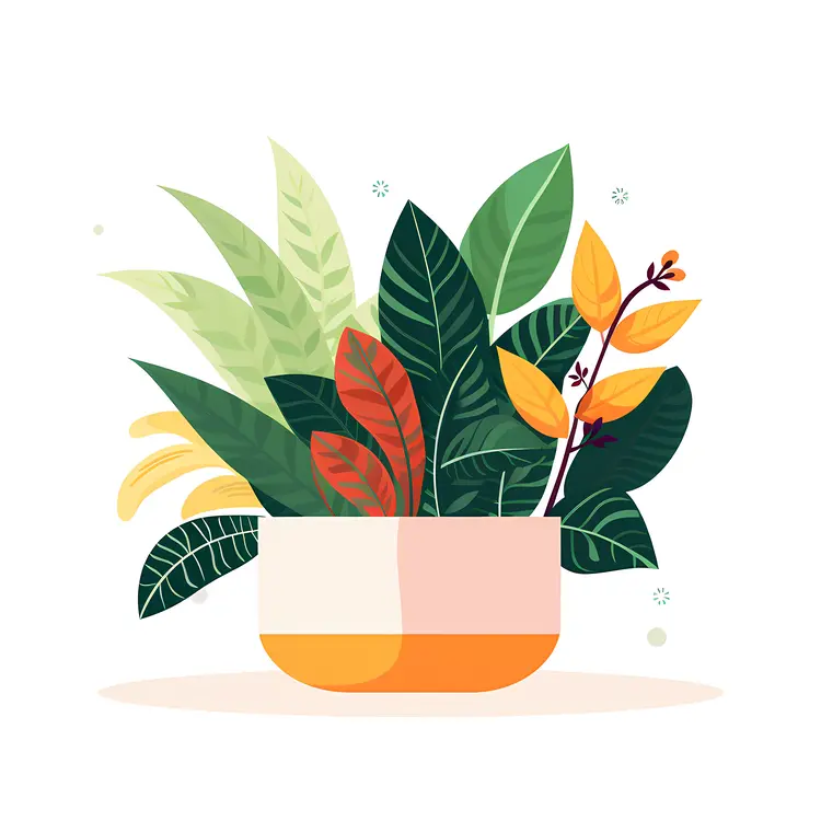 Green Plants in a Pot