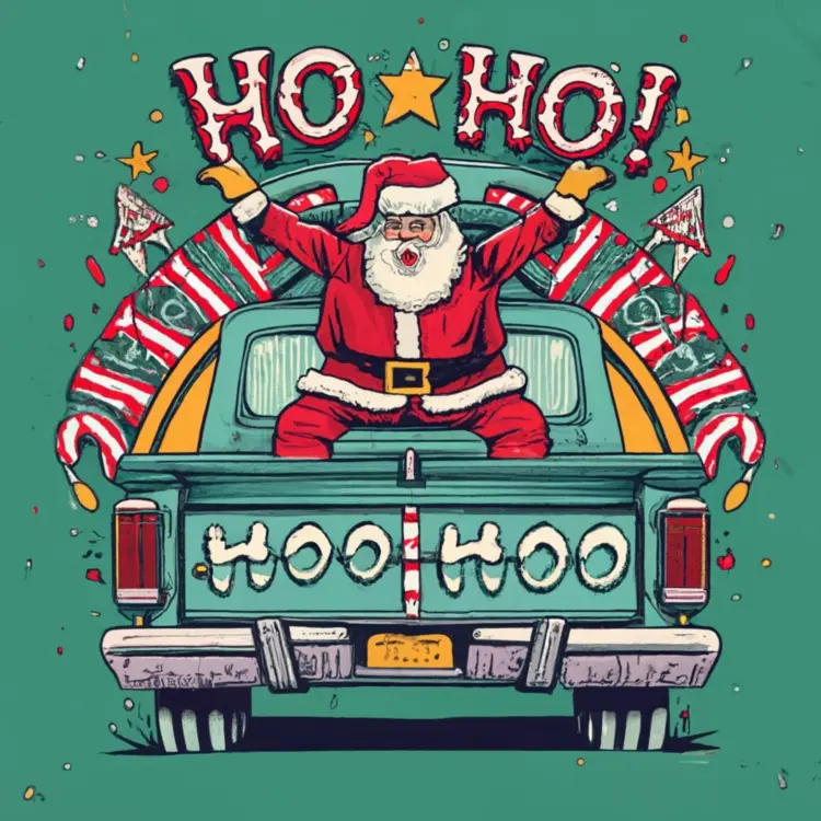 Santa Claus on a Truck
