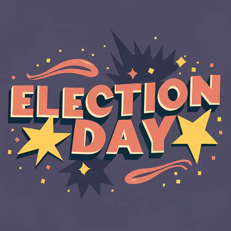 Colorful Election Day Celebration