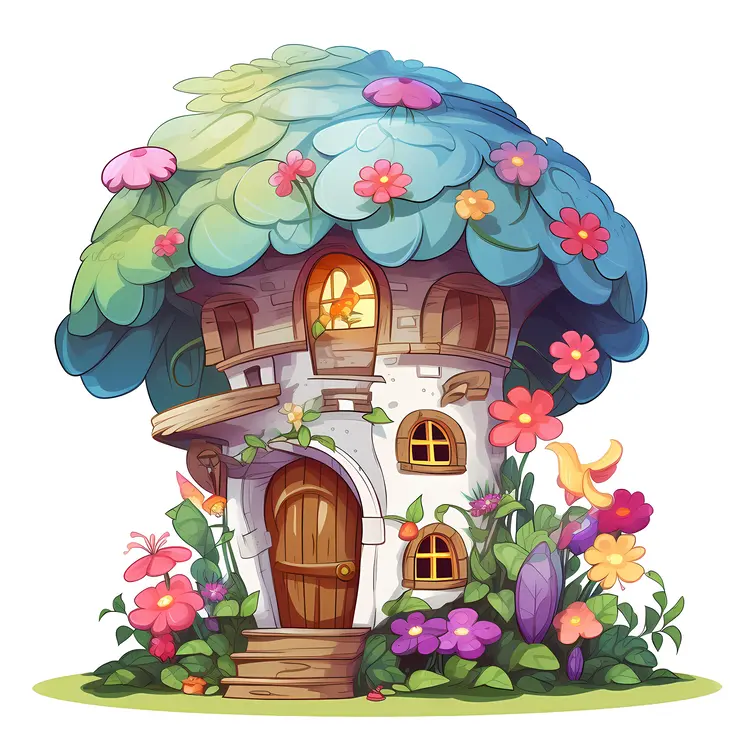 Small cute doodle house