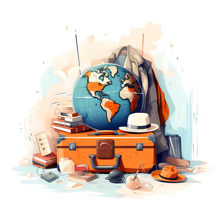 Globe and Travel Essentials