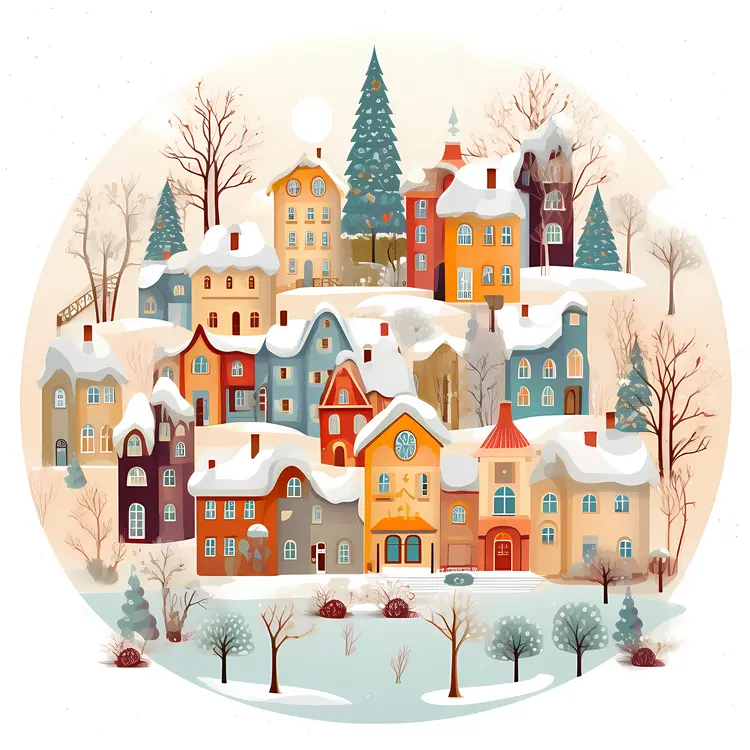 Small cute doodle house