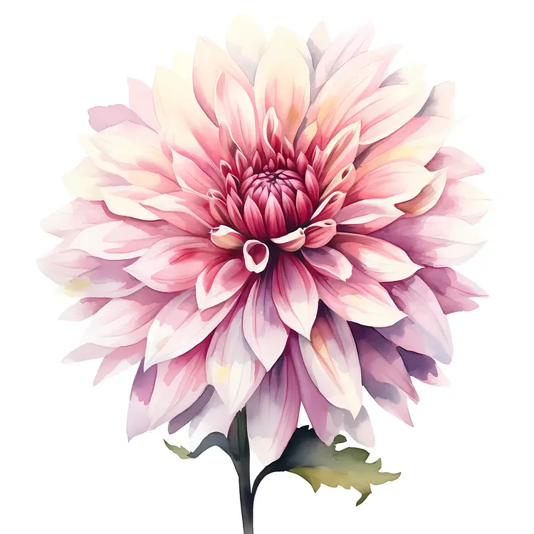 Beautiful Pink Flower Illustration