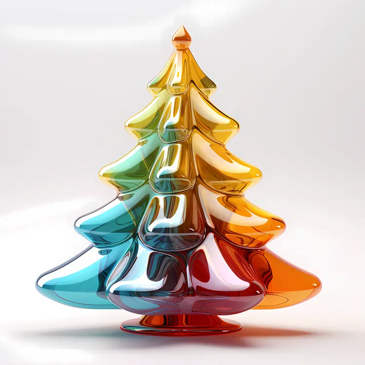 Colorful Glass Christmas Tree