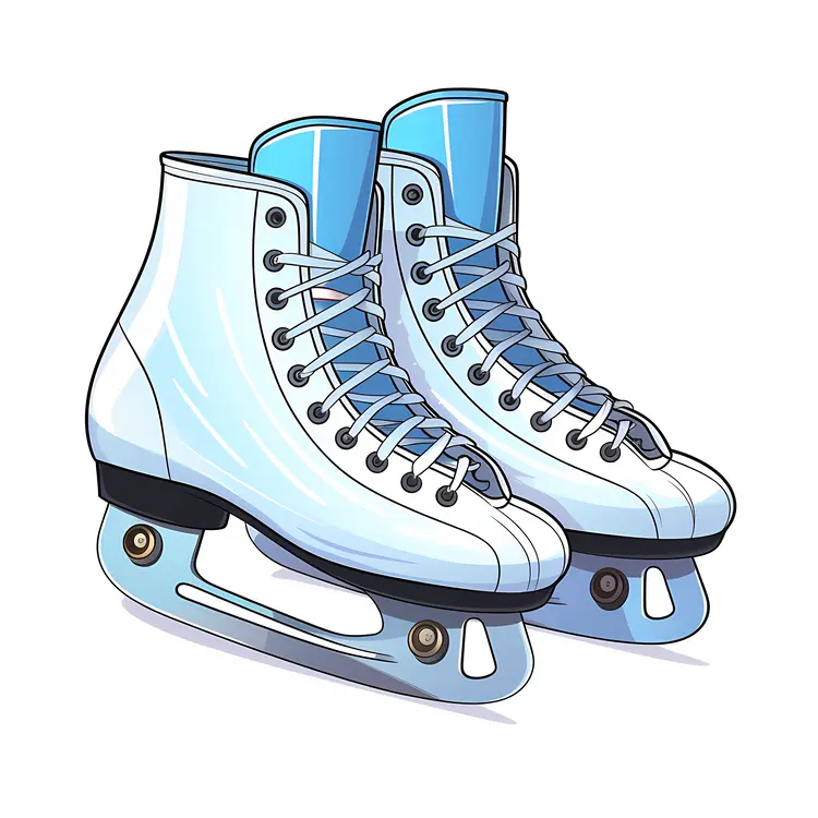 Blue Ice Skates