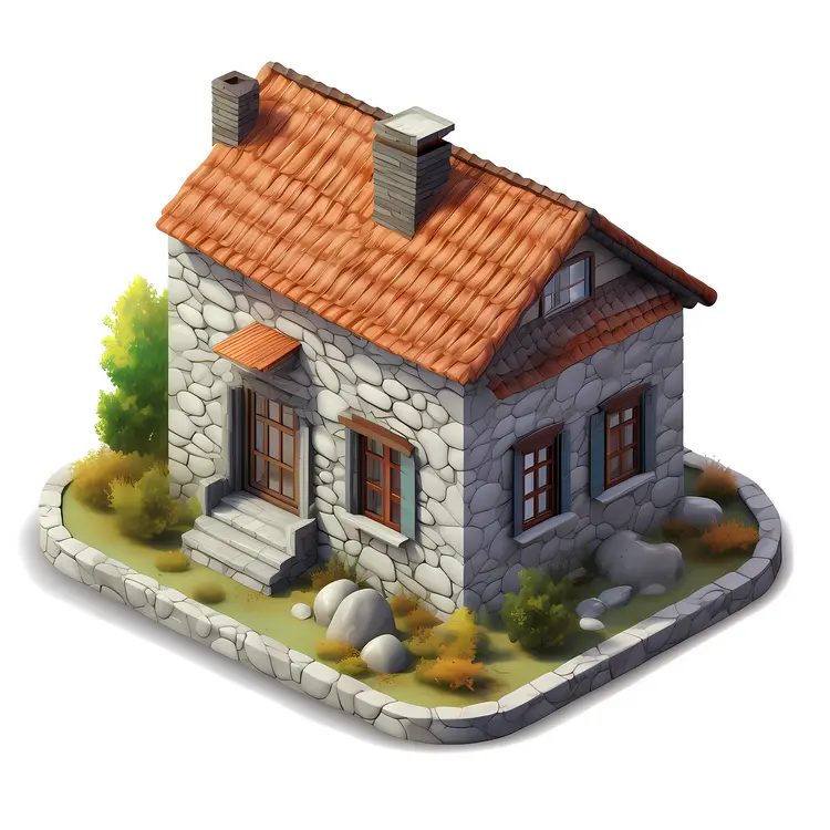 Small cute doodle house