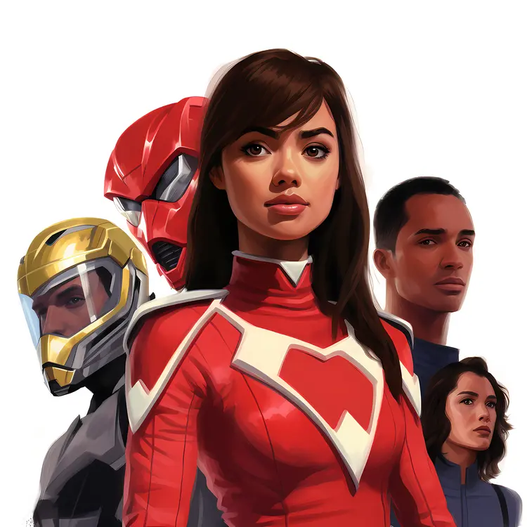 Power Rangers Team in Action