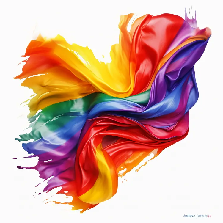 Colorful Rainbow Flag for Pride Celebration