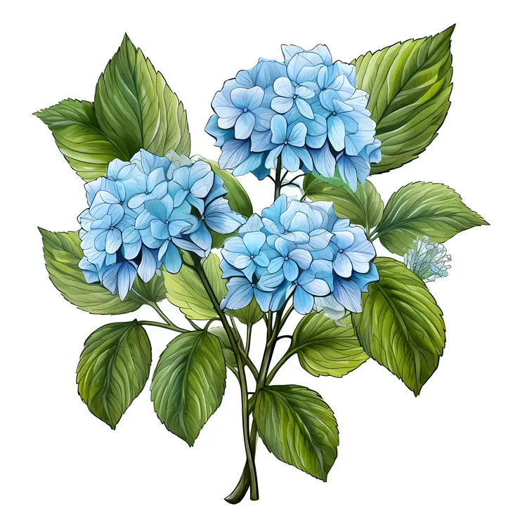 Blue Hydrangea Bouquet