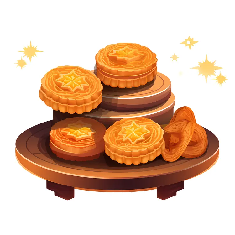 Delicious Mooncakes for Mid-Autumn Festival Celebration