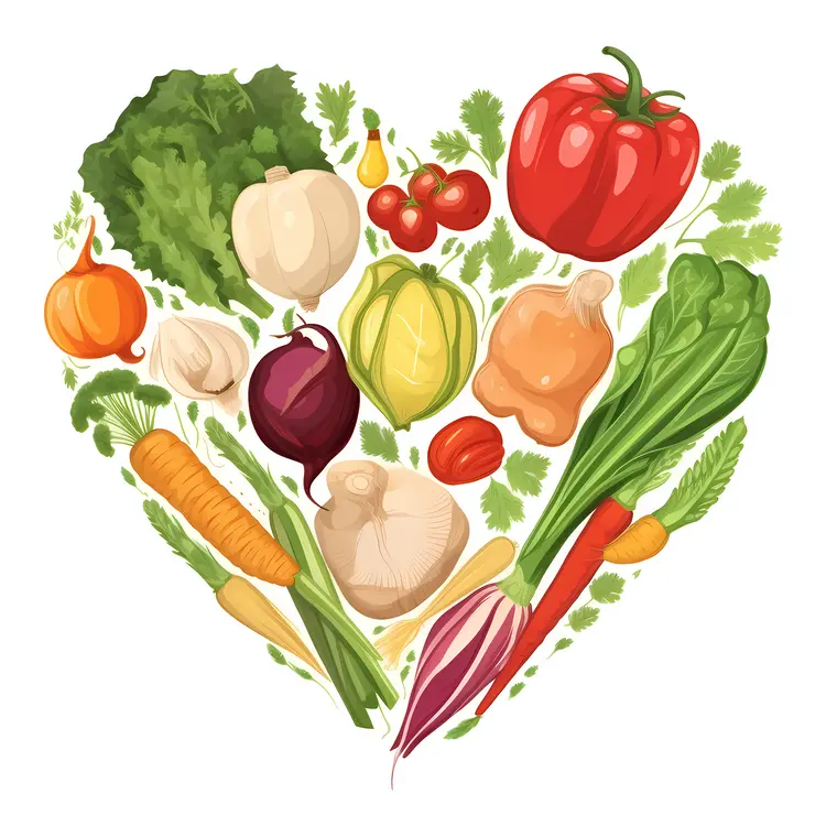 Heart of Fresh Vegetables