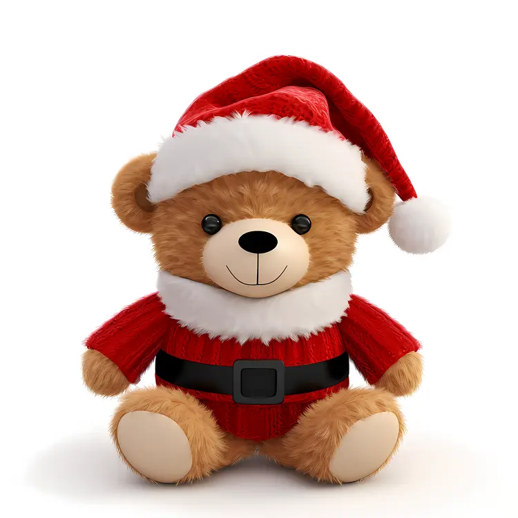 Teddy Bear with Santa Hat