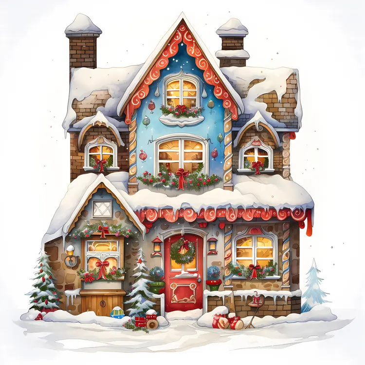 Small cute doodle house