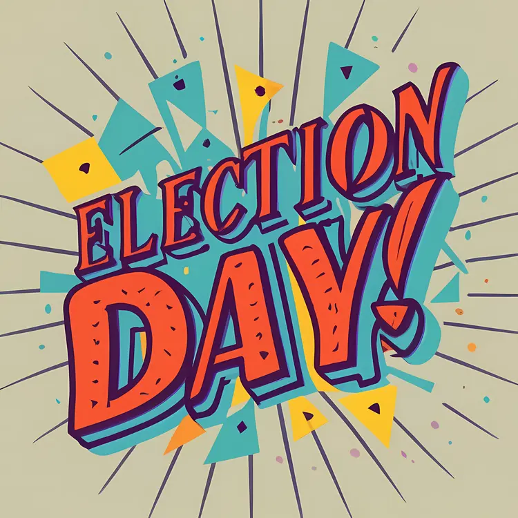 Colorful Election Day Celebration
