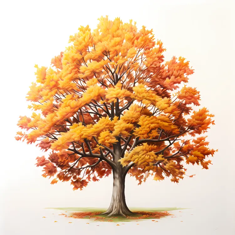 Single Autumn Tree