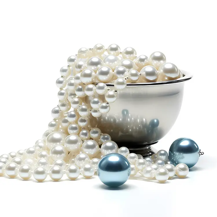 Pearls Overflowing from Bowl