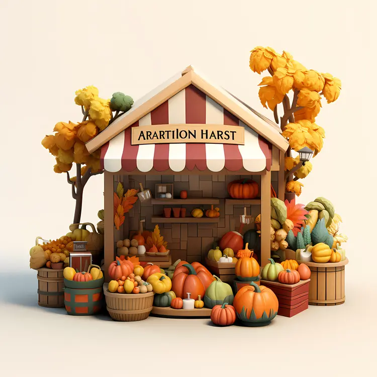 Autumn Harvest Market Stall