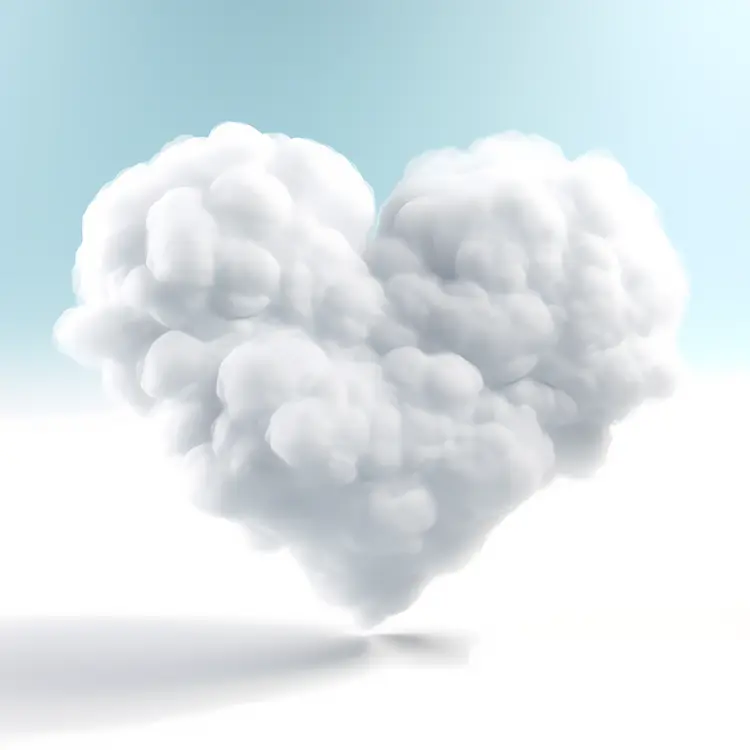 Heart-shaped Cloud in the Sky