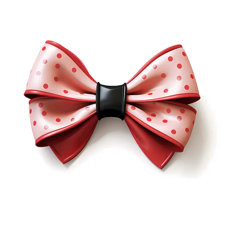 Red Polka Dot Bow Decoration