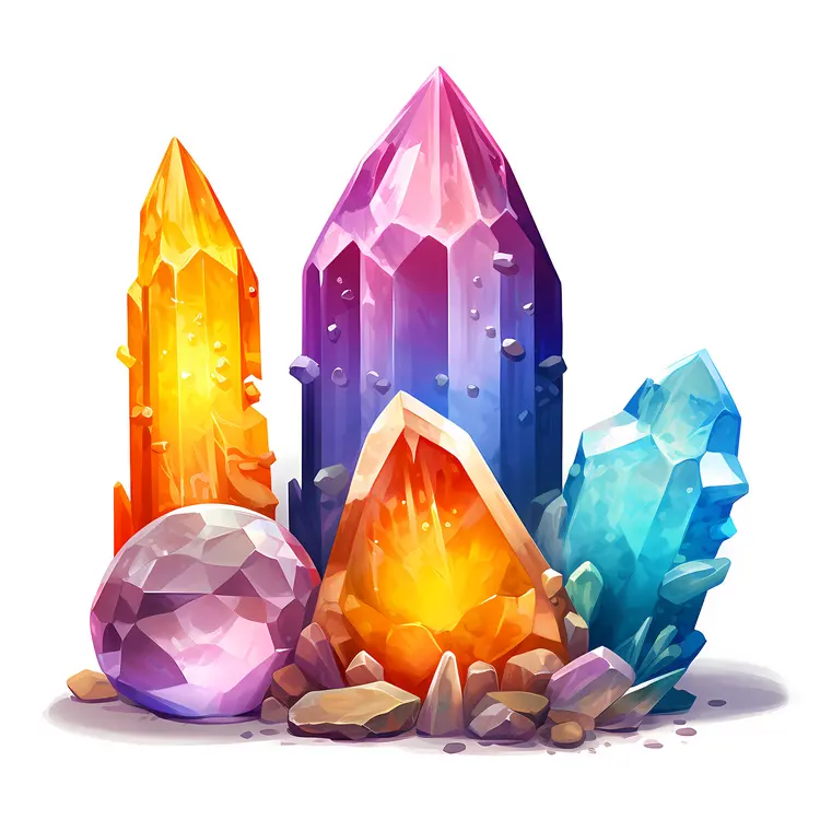 Colorful Crystals and Gems