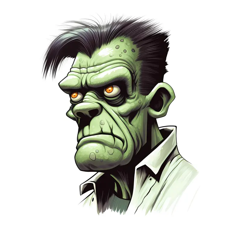 Frankenstein Monster with Intense Stare