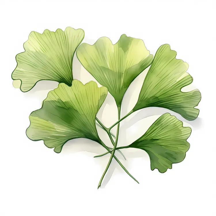 Ginkgo Leaves Illustration