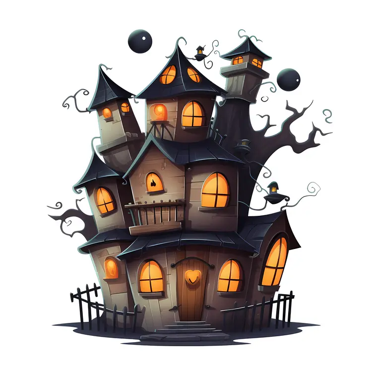 Spooky Haunted House for Halloween