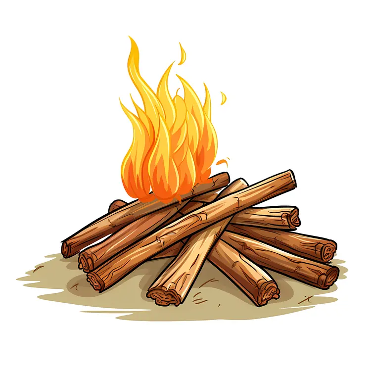 Bonfire with Logs