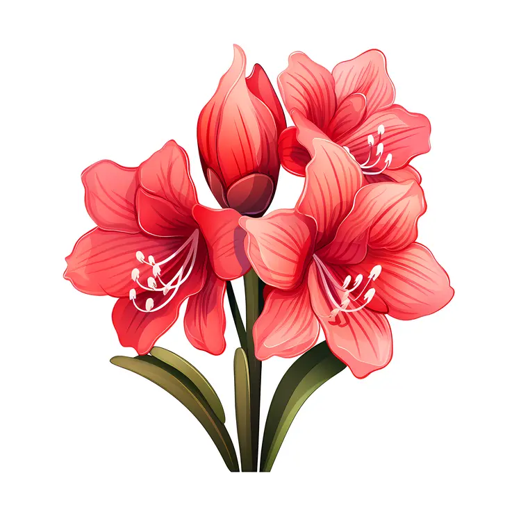 Red Flower Cluster