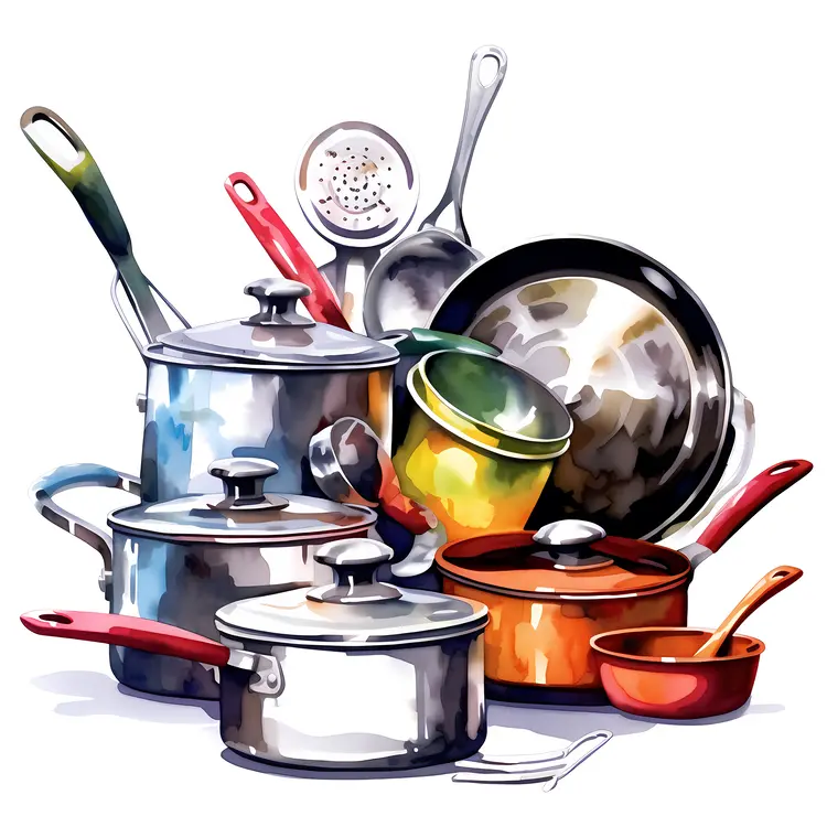 Colorful Cookware Collection for Festive Cooking