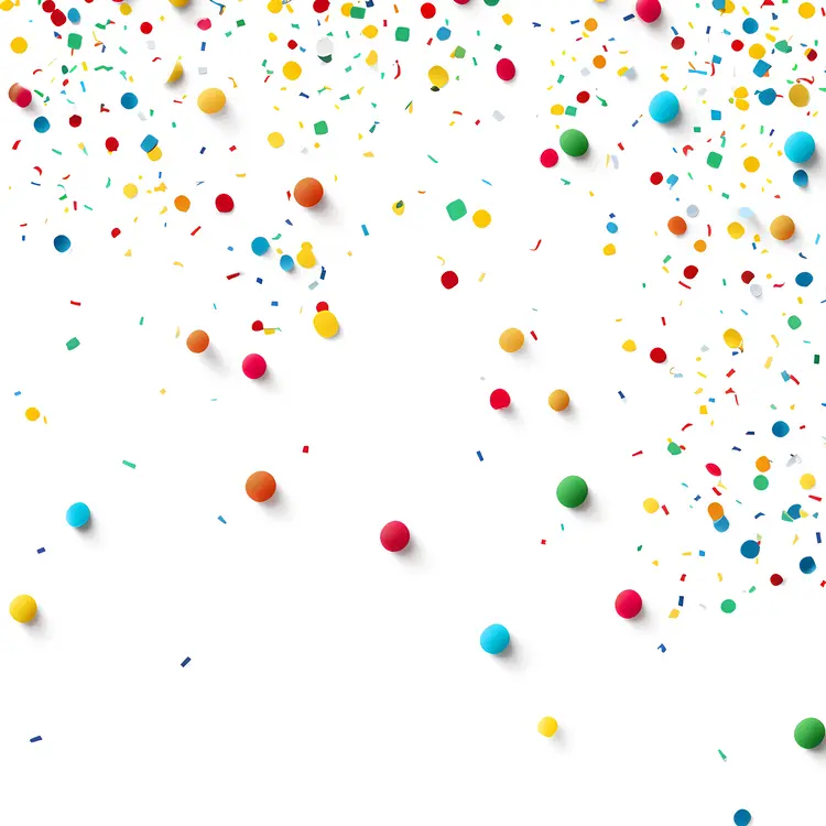 Colorful Confetti for Celebration