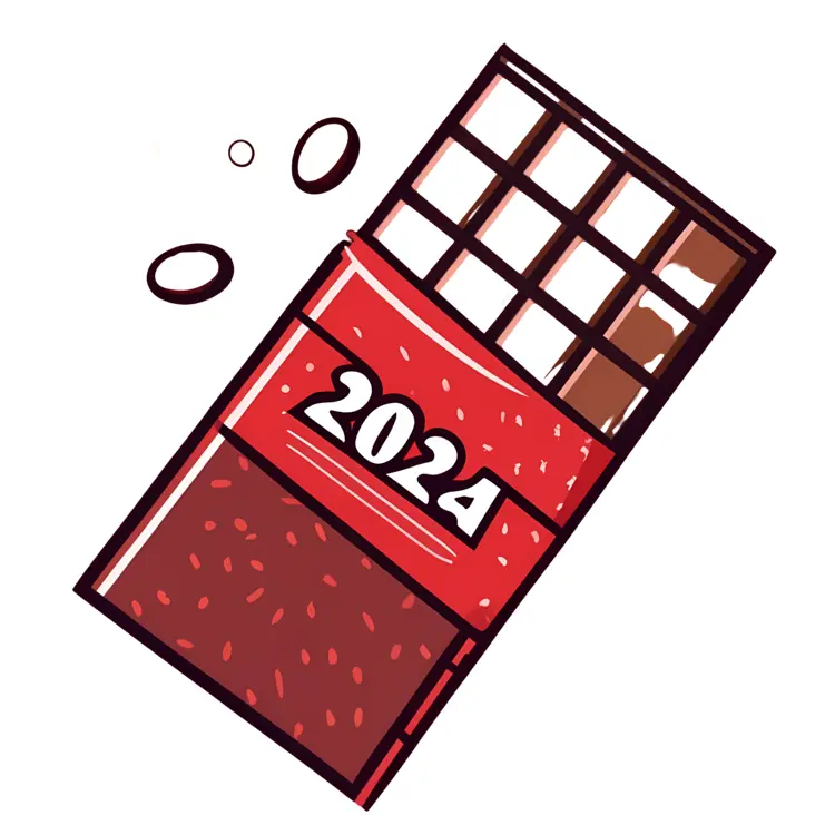 Chocolate Bar with 2024 Wrapper