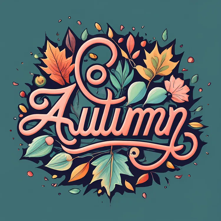 Autumn with Colorful Leaves
