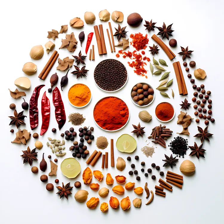Circular Arrangement of Spices