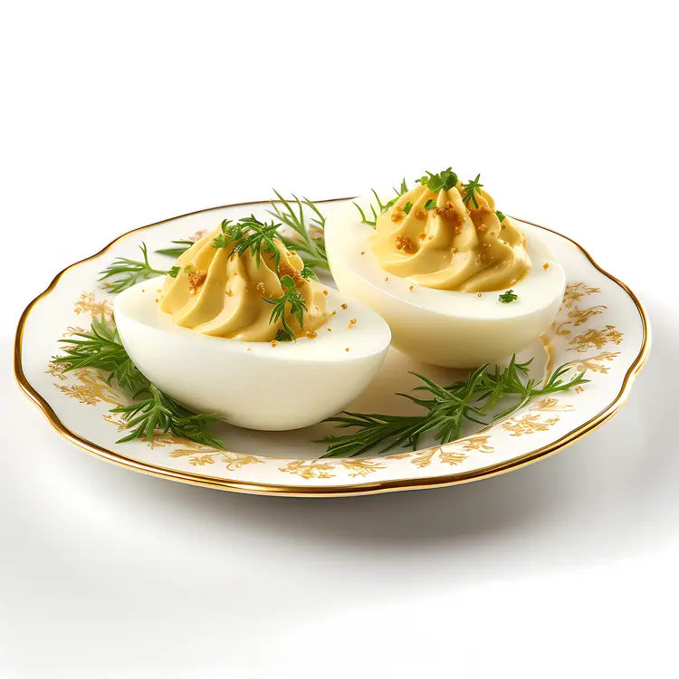 Deviled Eggs on a Fancy Plate