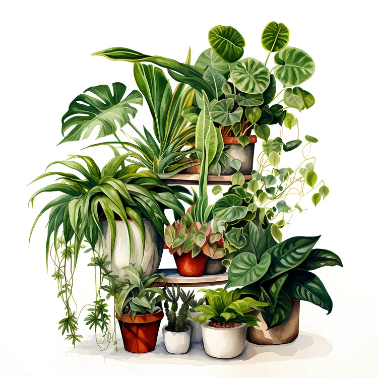 Assorted Indoor Potted Plants