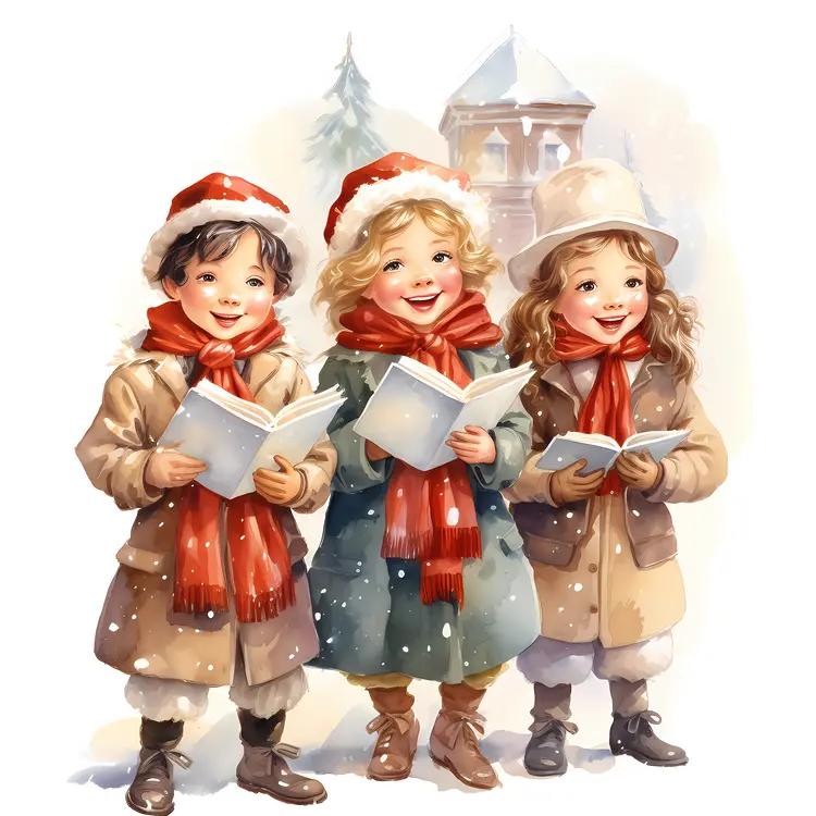 Children Singing Christmas Carols