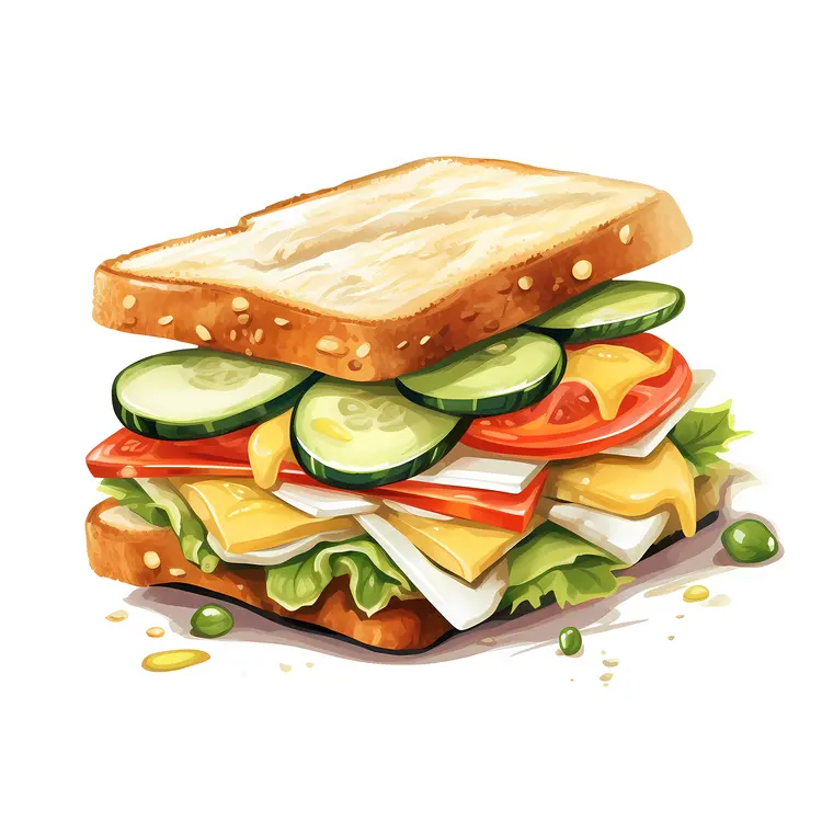Delicious Vegetable Sandwich