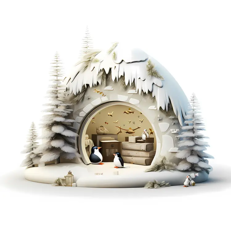 Penguin's Cozy Igloo