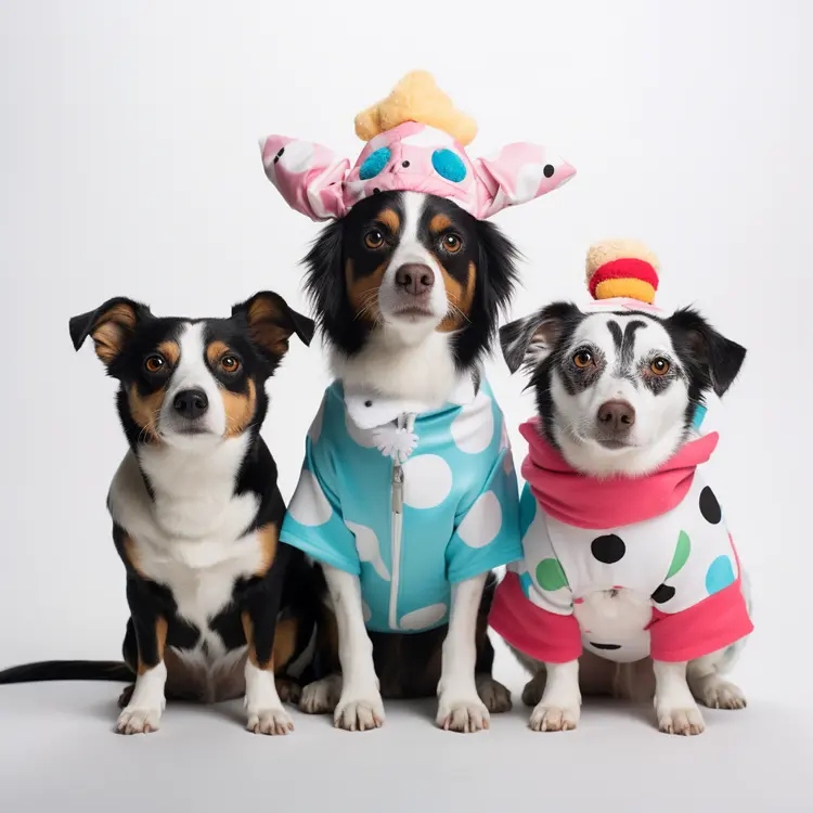 Cute Dogs in Colorful Costumes