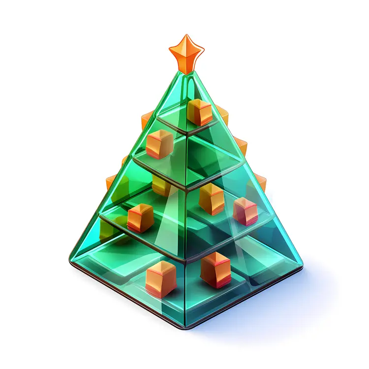 Geometric Glass Christmas Tree