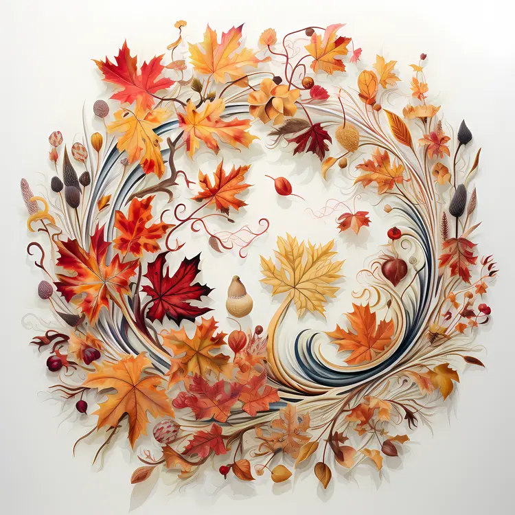 Autumn Leaves Wreath