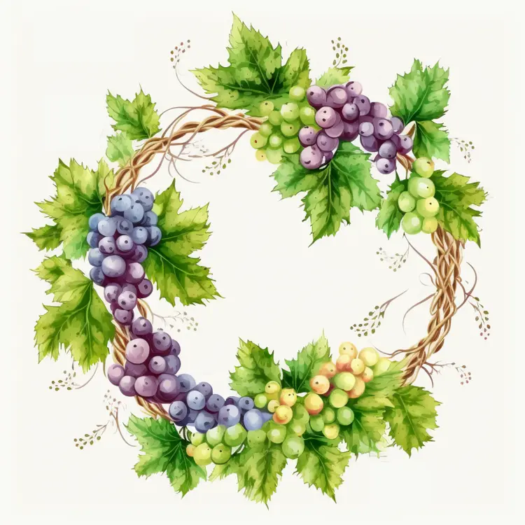 Beautiful Grape Wreath for Harvest Festival Decor