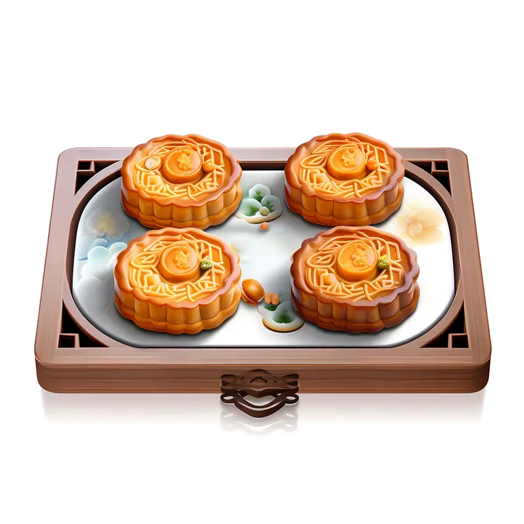 Traditional Mooncakes for Mid-Autumn Festival