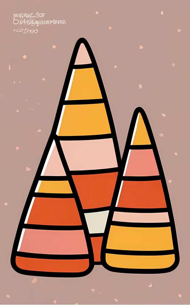 Colorful Candy Corn for Halloween