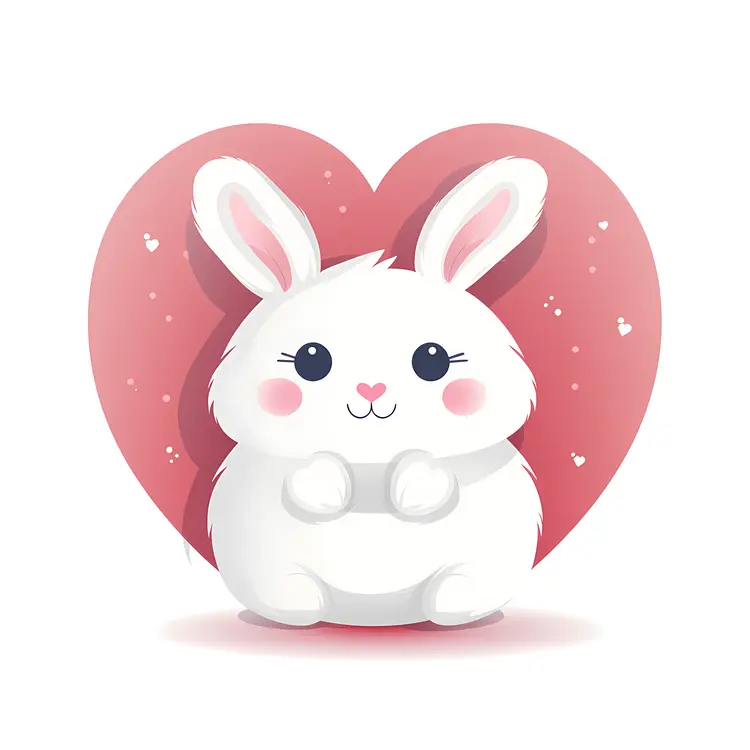 Cute Bunny with Heart