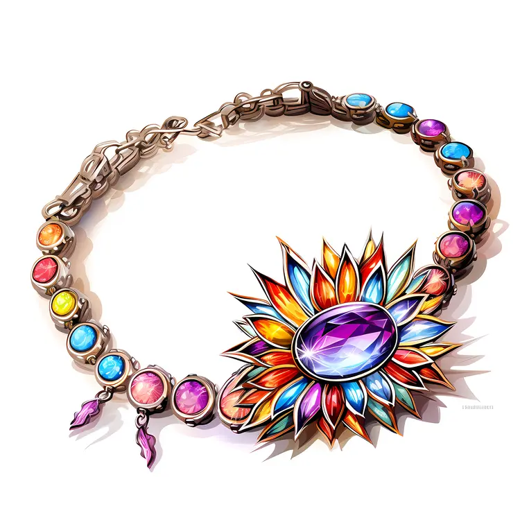 Colorful Gem Bracelet