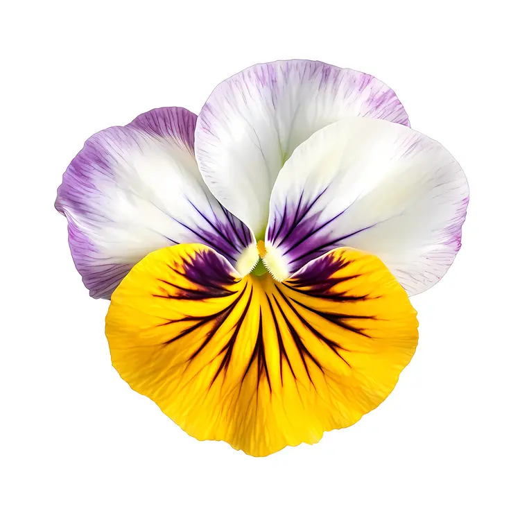 Beautiful Pansy Flower with Colorful Petals