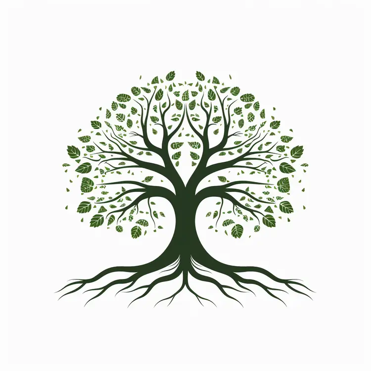 Beautiful Green Tree Illustration